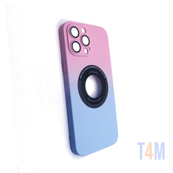 Capa Magnetic com Lente de Câmera Para Apple iPhone 13 Pro Max Rosa